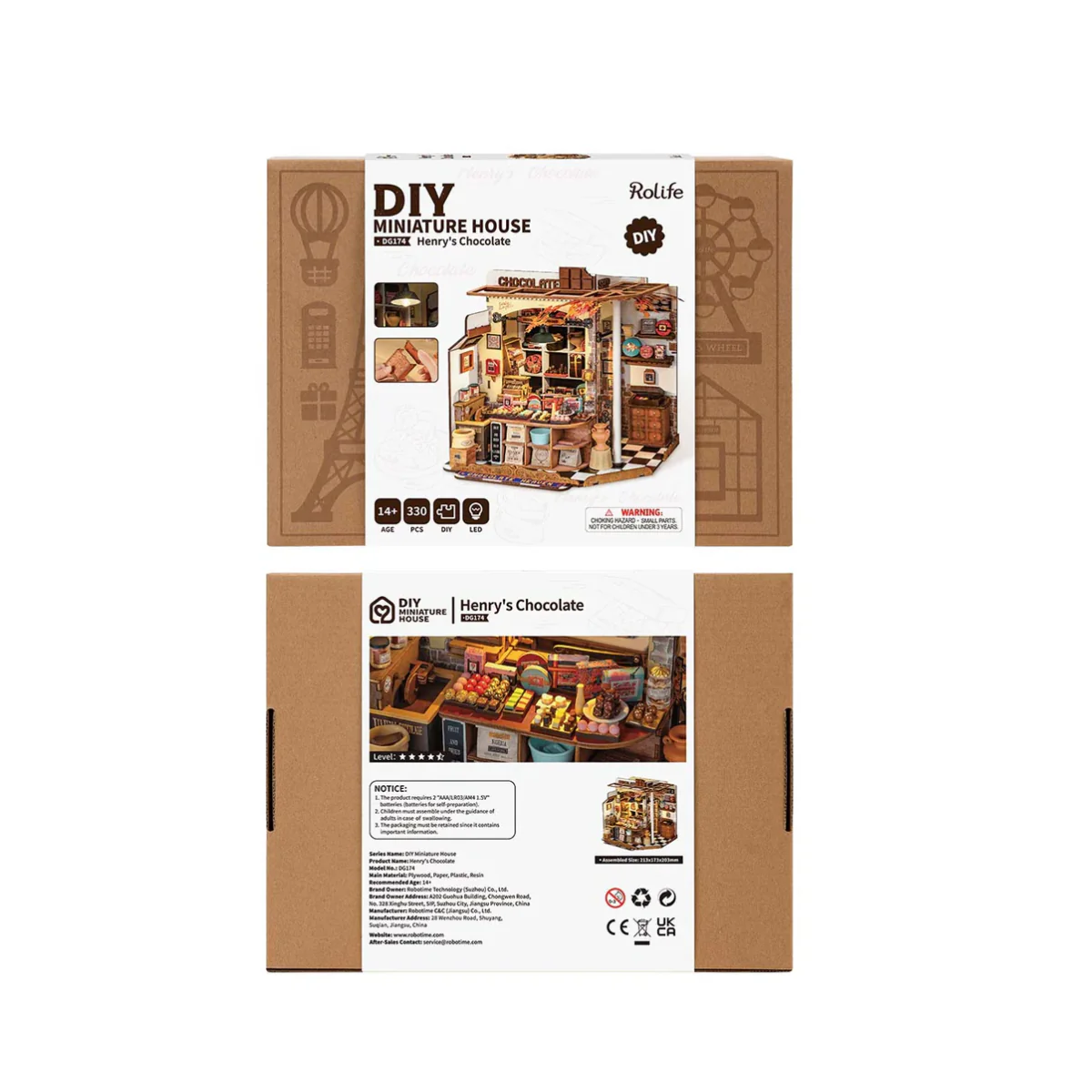 Kit Maison Miniature DIY Henry's Chocolate - Image 6