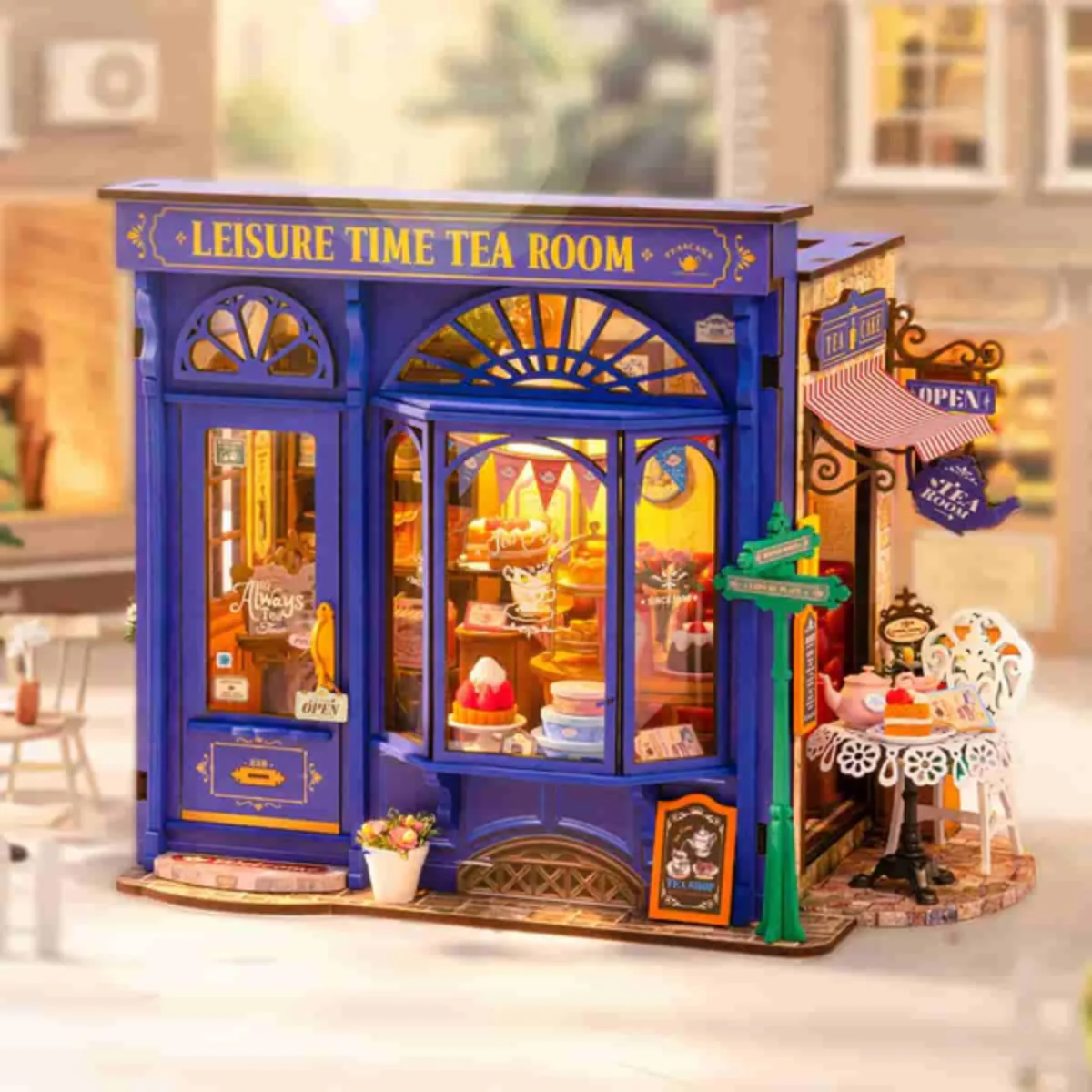 Kit Maison Miniature DIY - Leisure Time Tea Room - Image 2