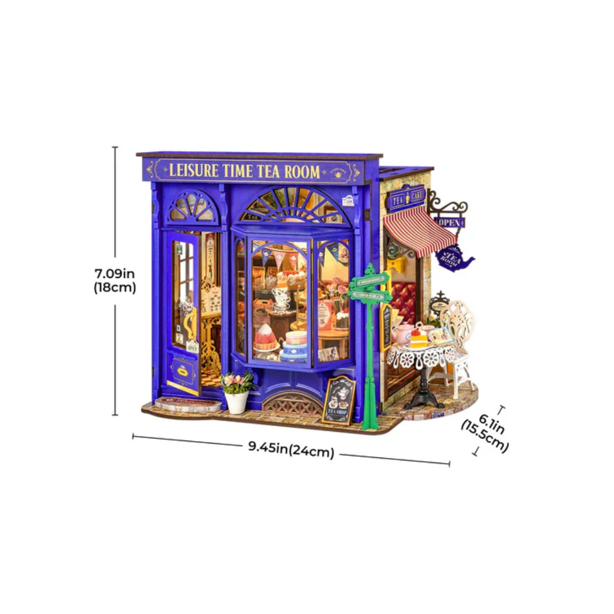 Kit Maison Miniature DIY - Leisure Time Tea Room - Image 6