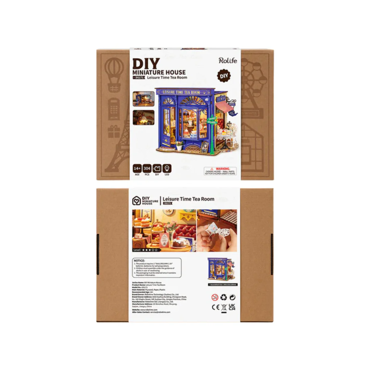 Kit Maison Miniature DIY - Leisure Time Tea Room - Image 7