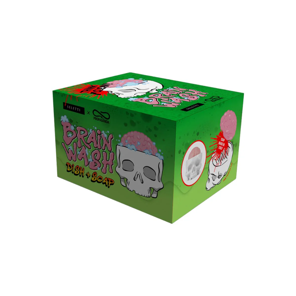 Kit Porte-savon & Savon Crâne - Brain wash - Image 5