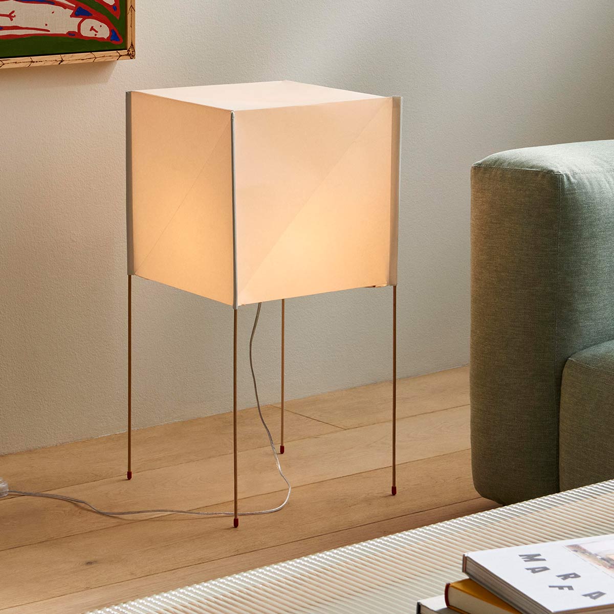 Lampadaire Paper Cube - 36 x 36 x h 74 cm - Image 6