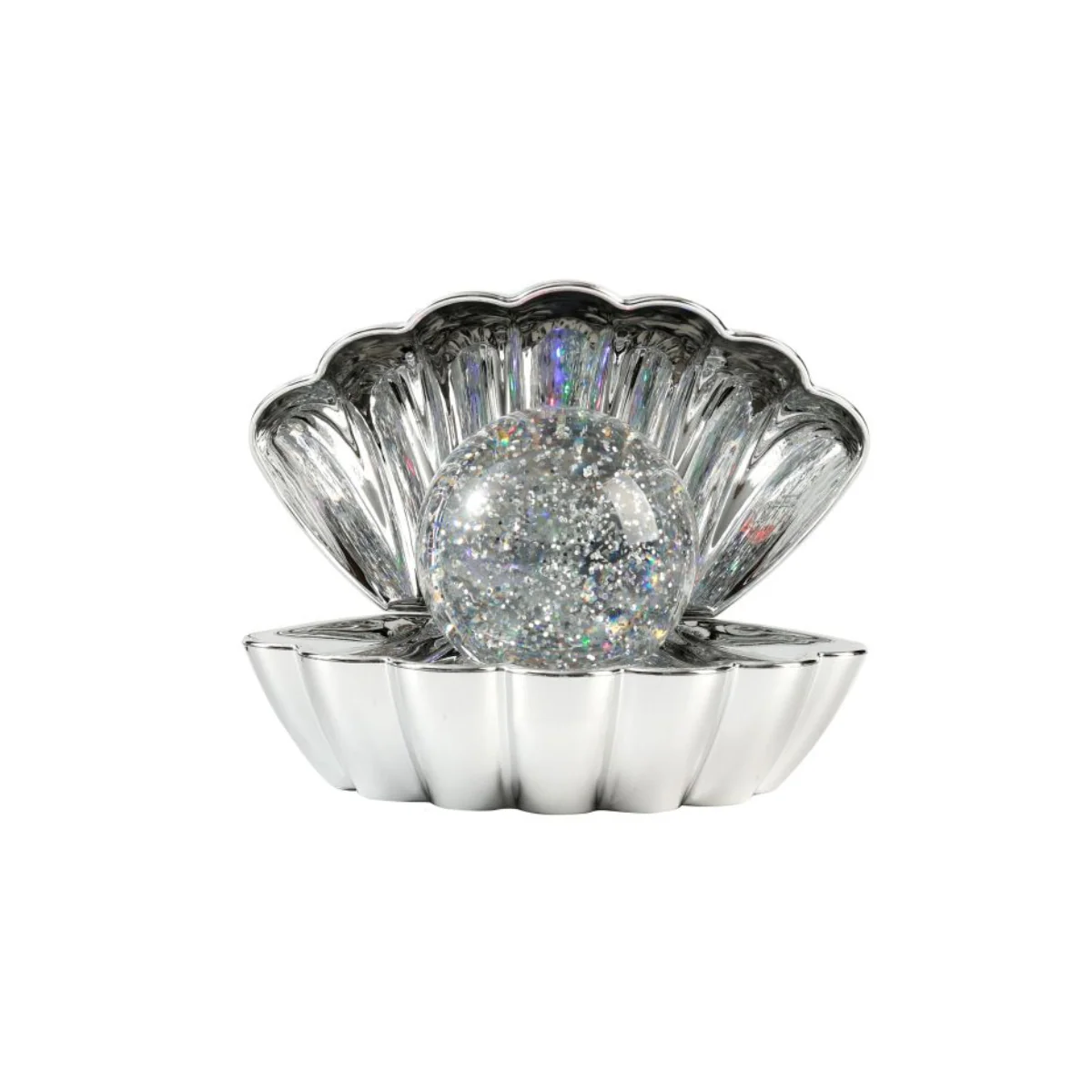 Lampe Coquillage Coki Argentée