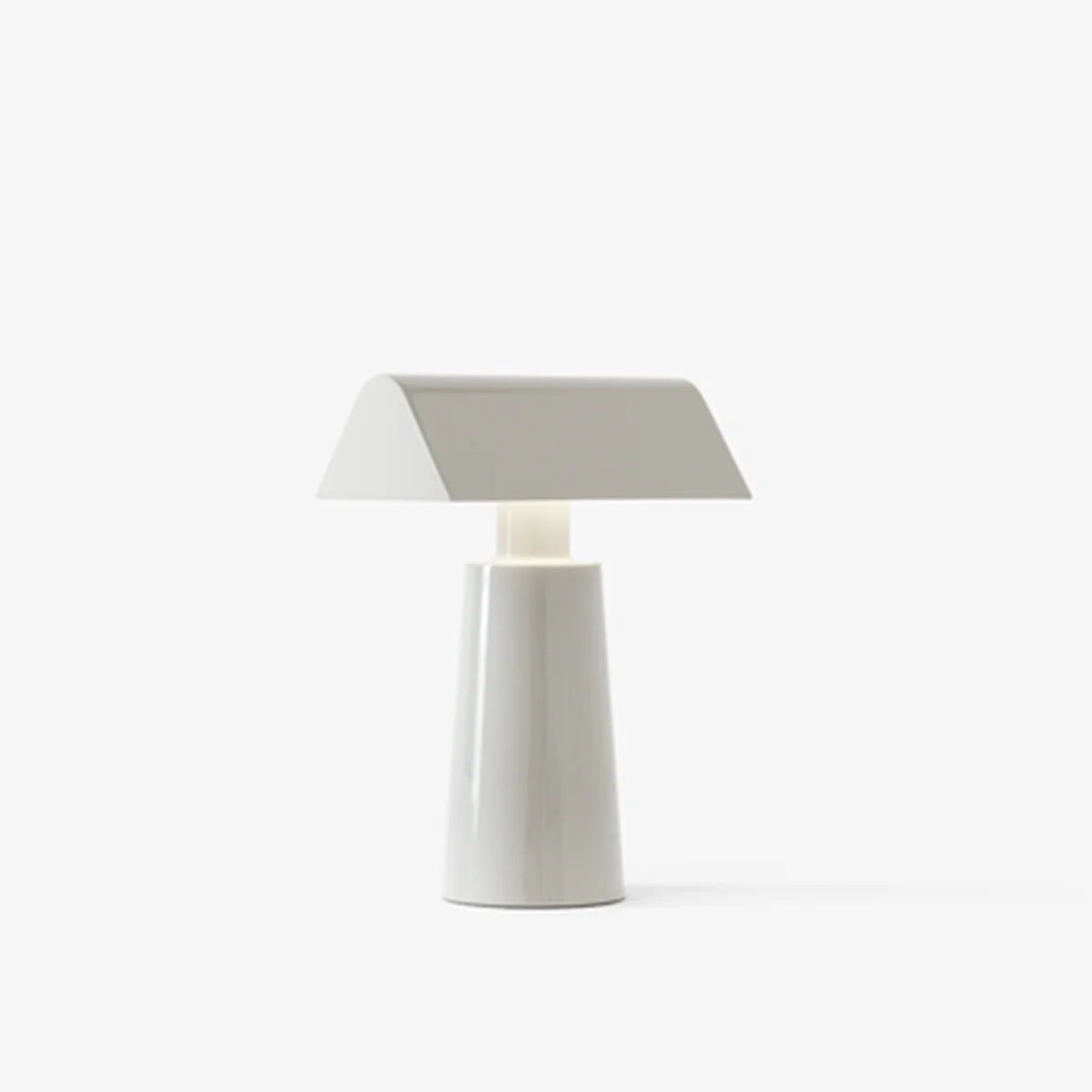 Lampe de table Caret MF1 H 22cm - Gris soie - Image 3