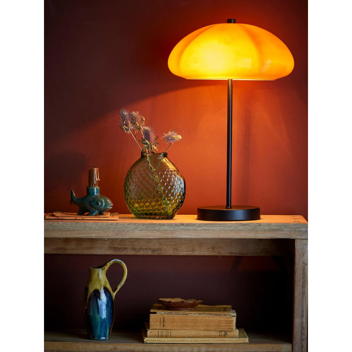 Lampe de table Kinoko - Jaune Métal - Image 5