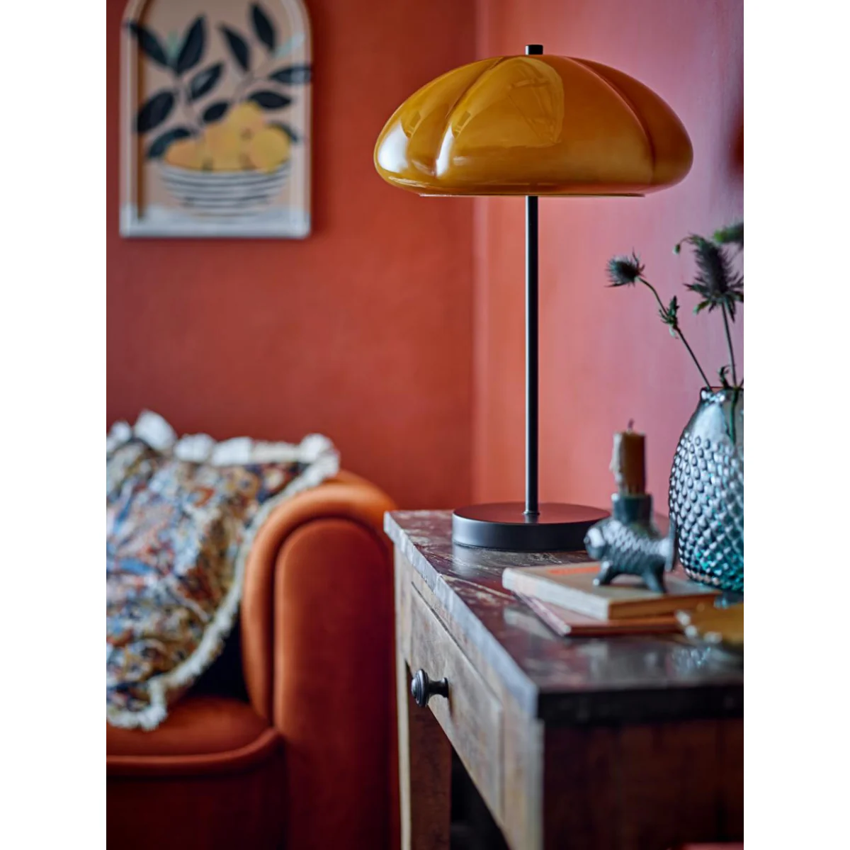 Lampe de table Kinoko - Jaune Métal - Image 6