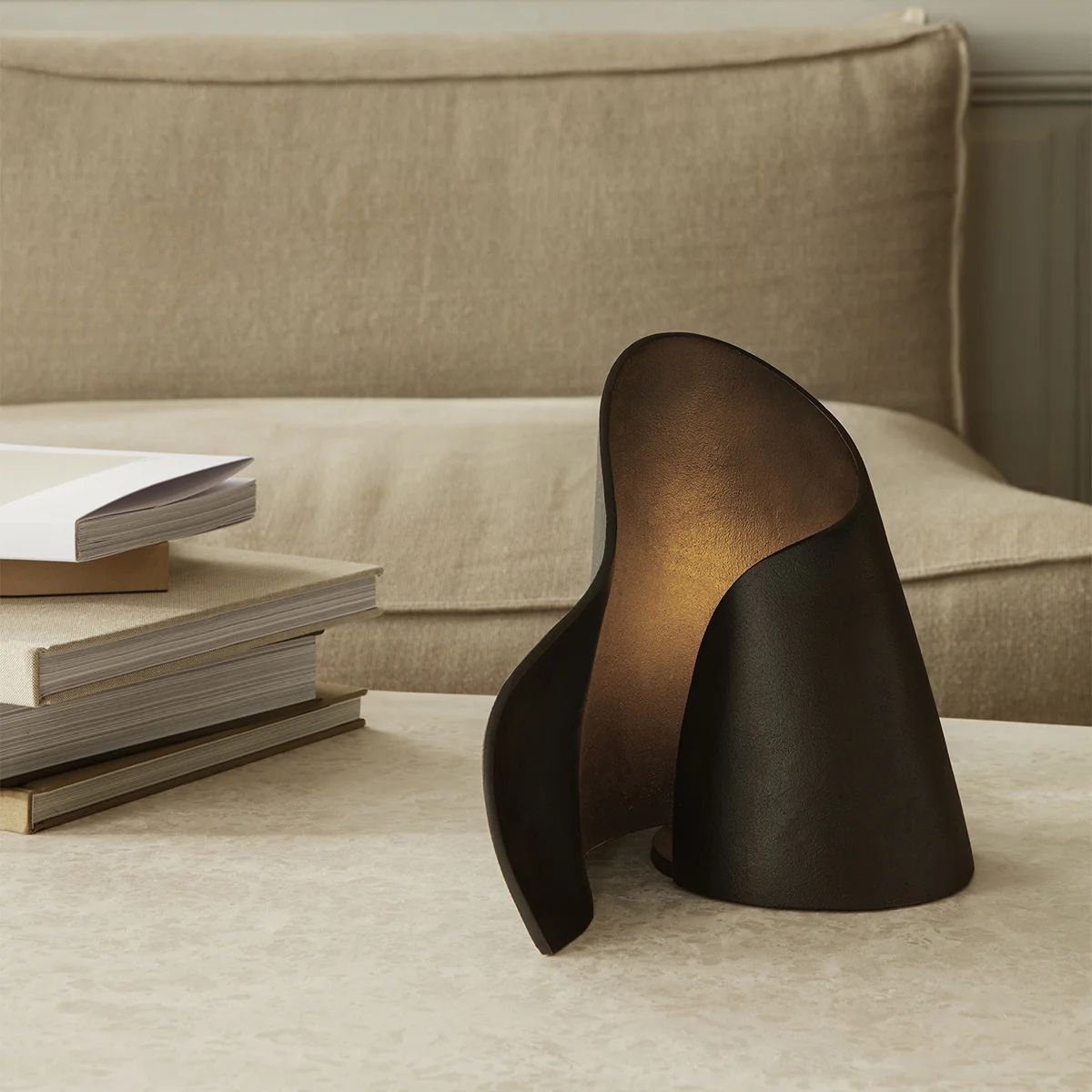 Lampe de table Oyster - Noir - Image 3