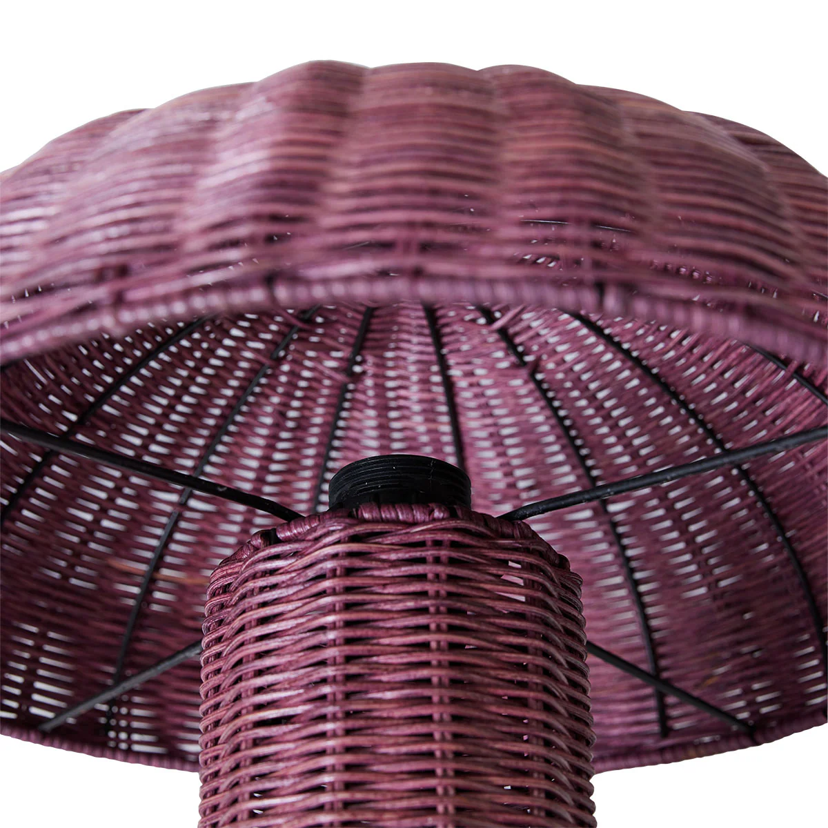 Lampe De Table Rotin - Ø 34 cm x 30 cm - Image 4