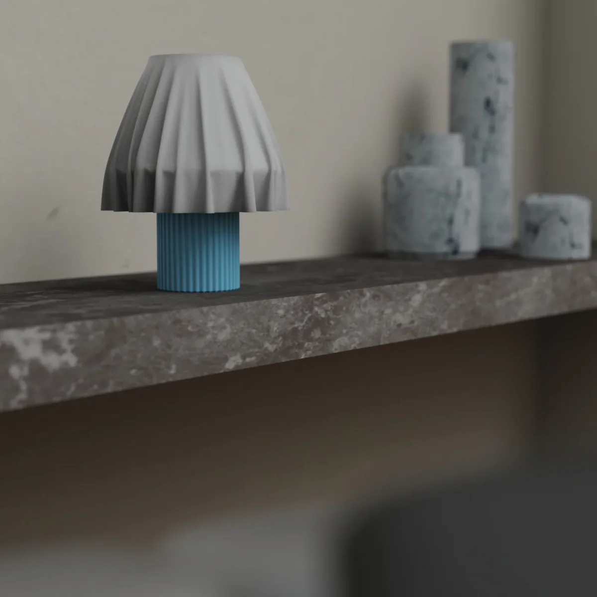 Lampe de Table - Volute Bleu Ciel - Image 4