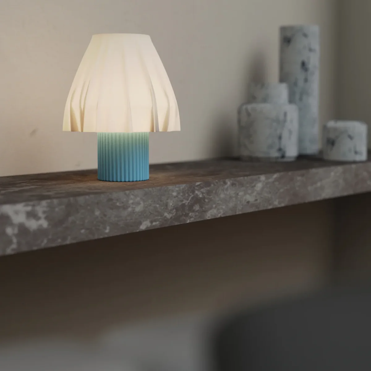 Lampe de Table - Volute Bleu Ciel - Image 5