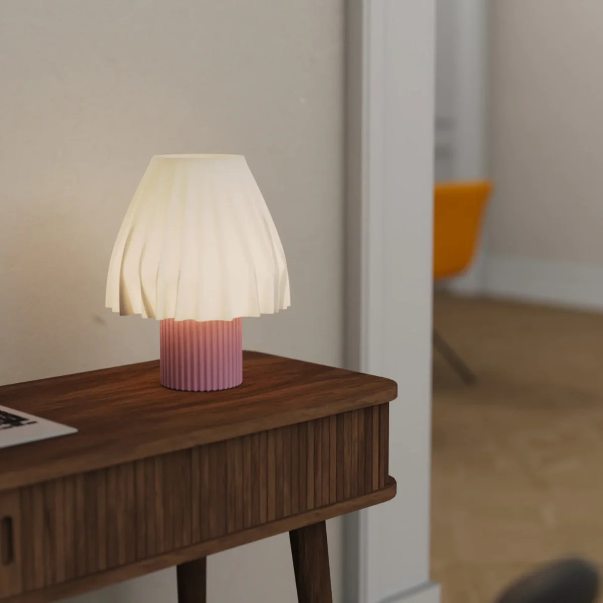 Lampe de Table - Volute Petal Rose - Image 5