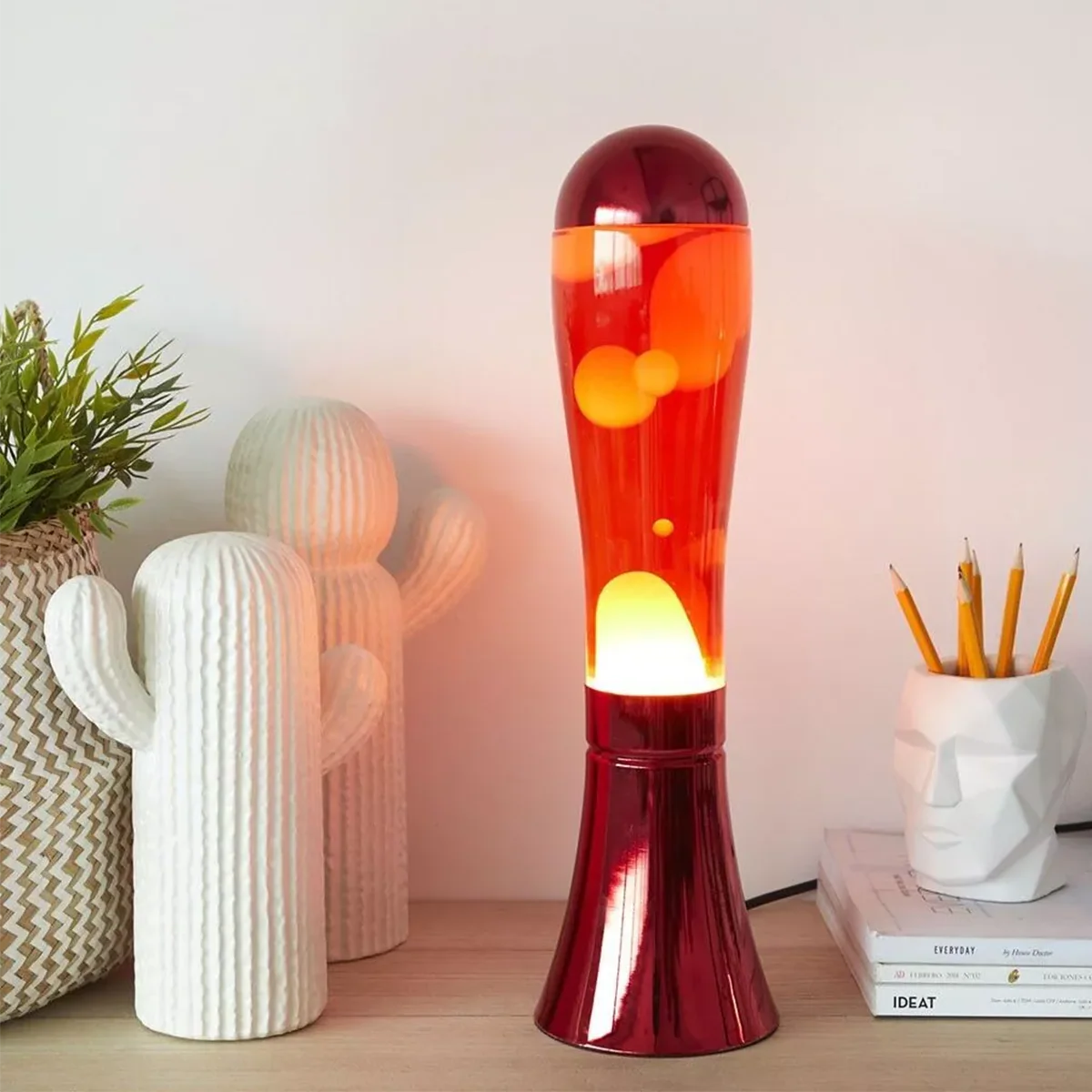 Lampe Lava Magma Argenté - Image 10
