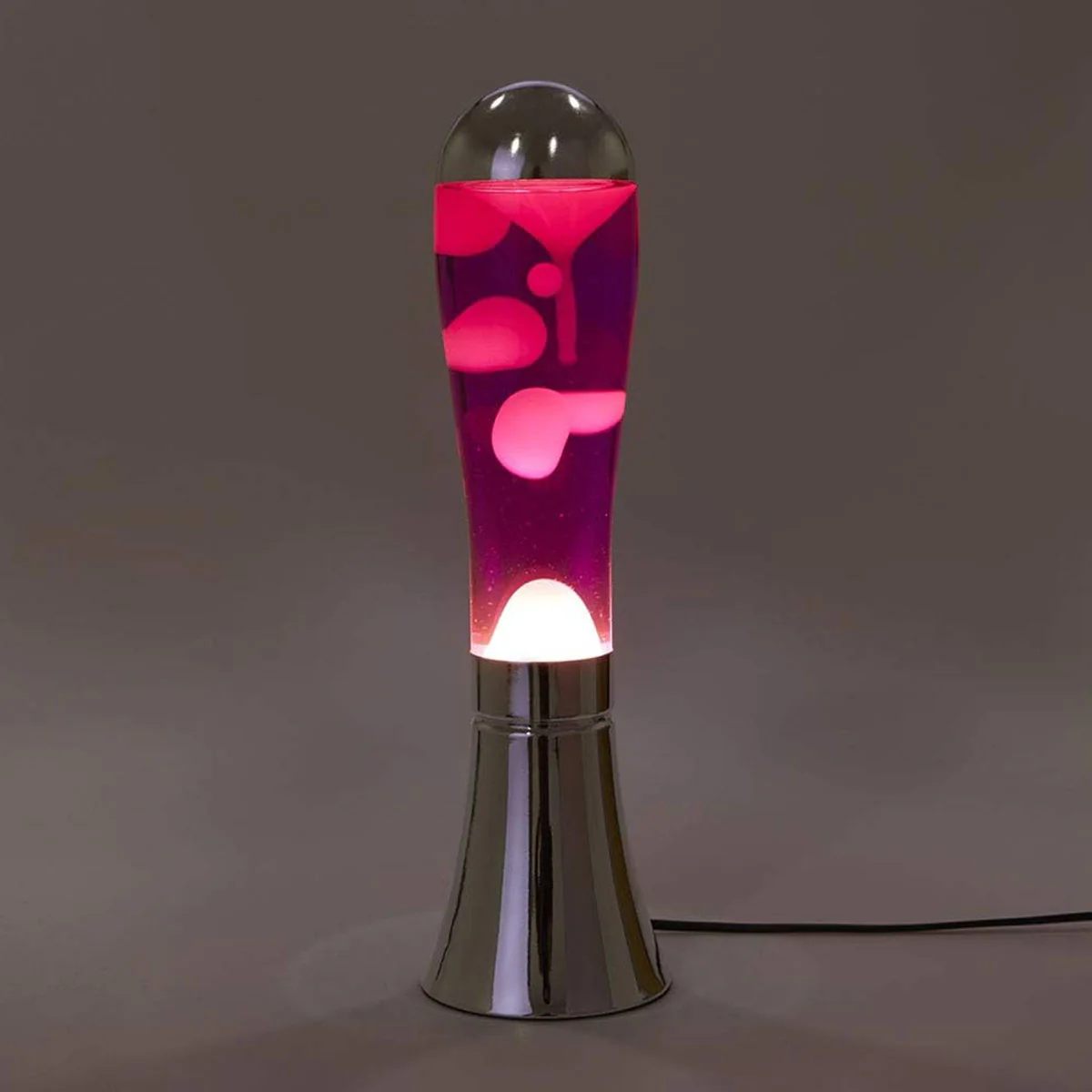 Lampe Lava Magma Argenté - Image 2