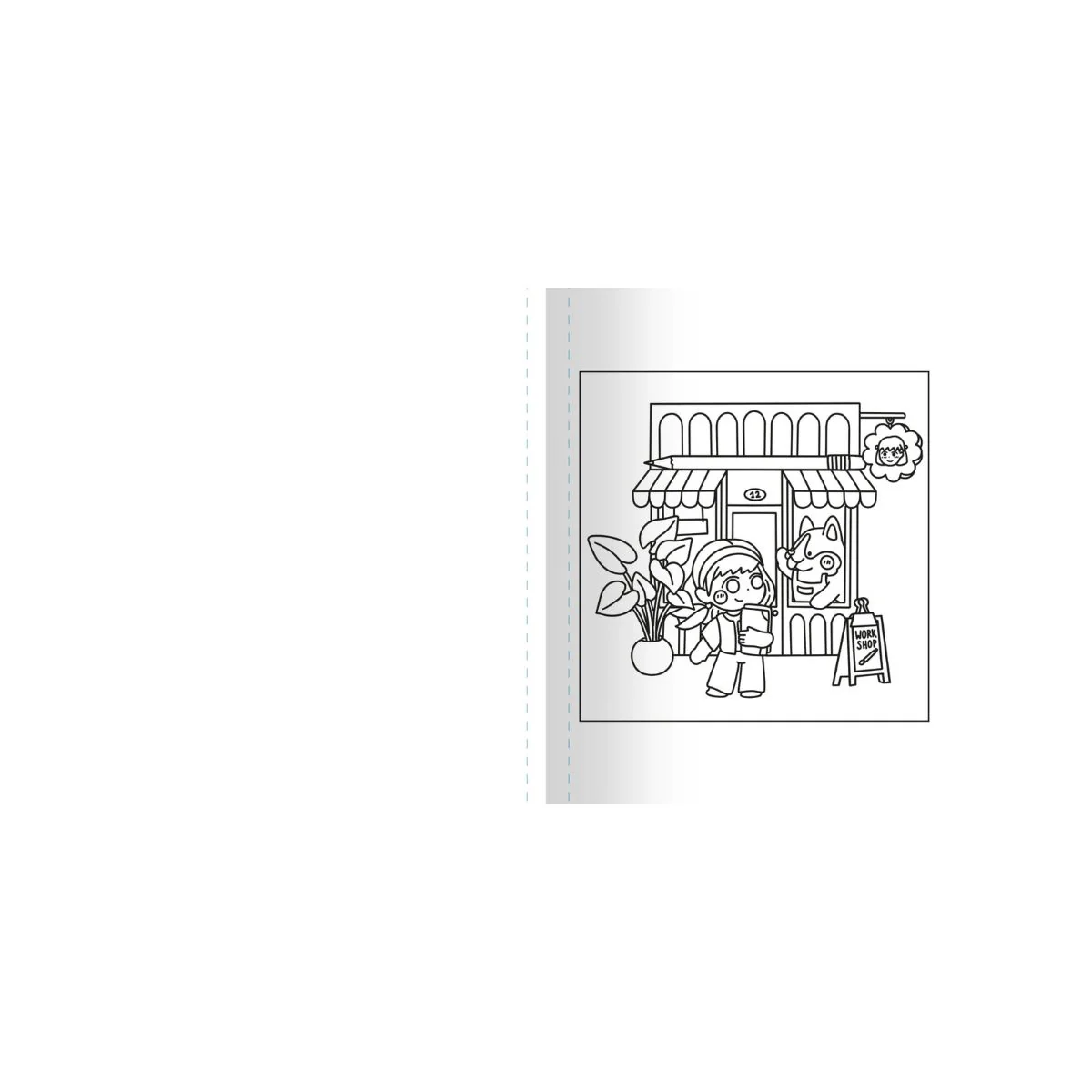 Livre de coloriage - Jolies boutiques - Image 2