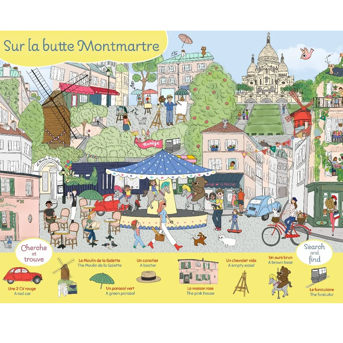 Livre éducatif Paris le Cherche et Trouve - Version Bilingue - Image 2