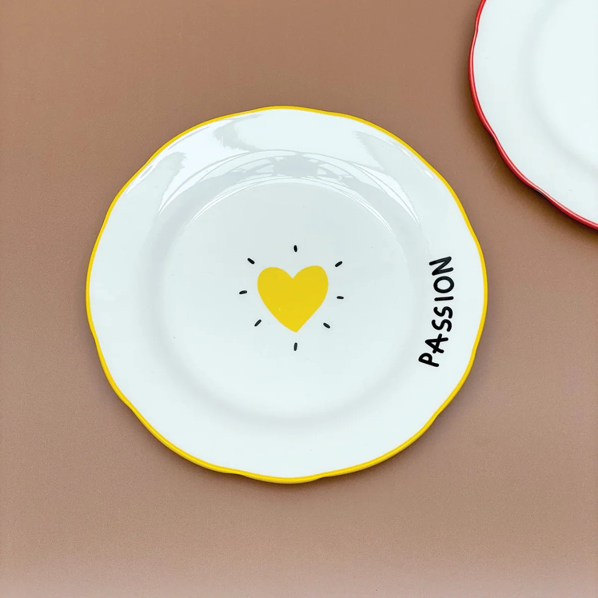 Set de 4 assiettes Amour Coeur 19 cm - Image 3