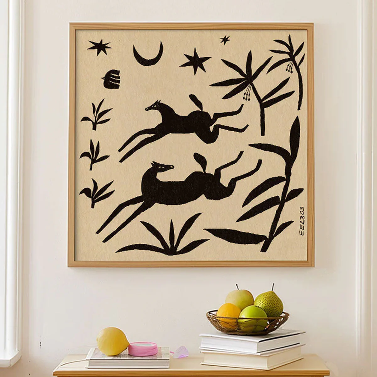 Affiche Enik? Eged - Papercut Horses - 50 x 50 cm - Image 2