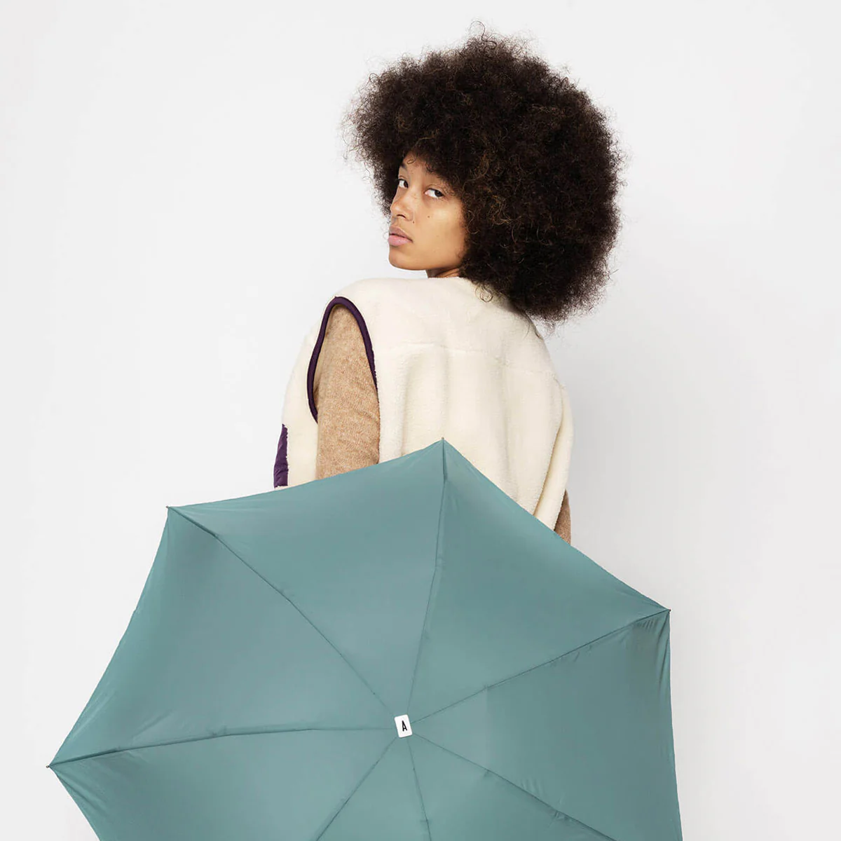 Mini Parapluie Ambroise - Vert sauge - Image 2