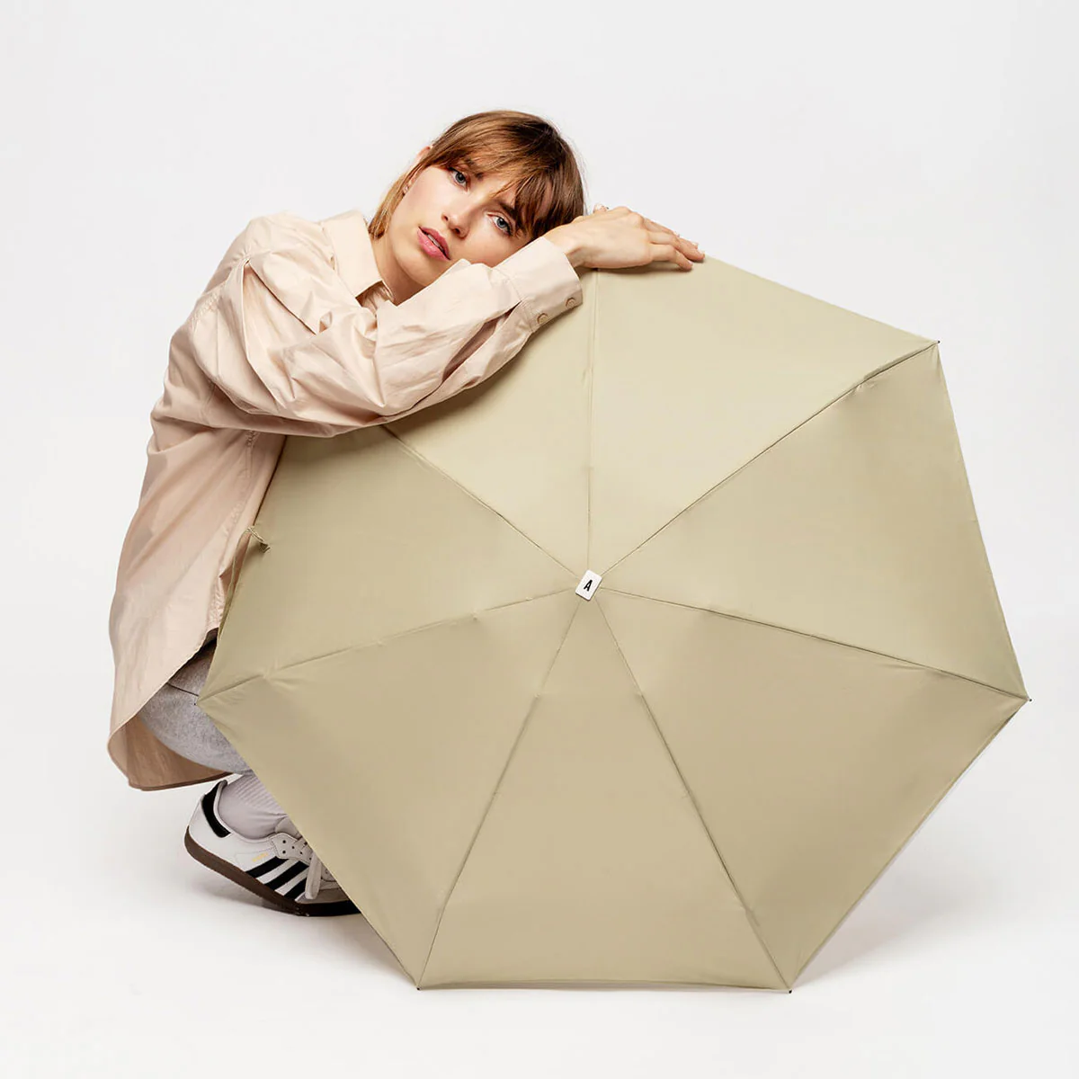 Mini Parapluie Elise - Vert olive - Image 2
