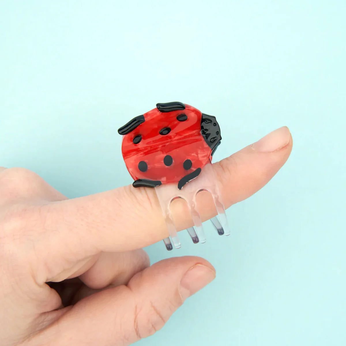 Mini Pince à Cheveux Coccinelle - Image 4
