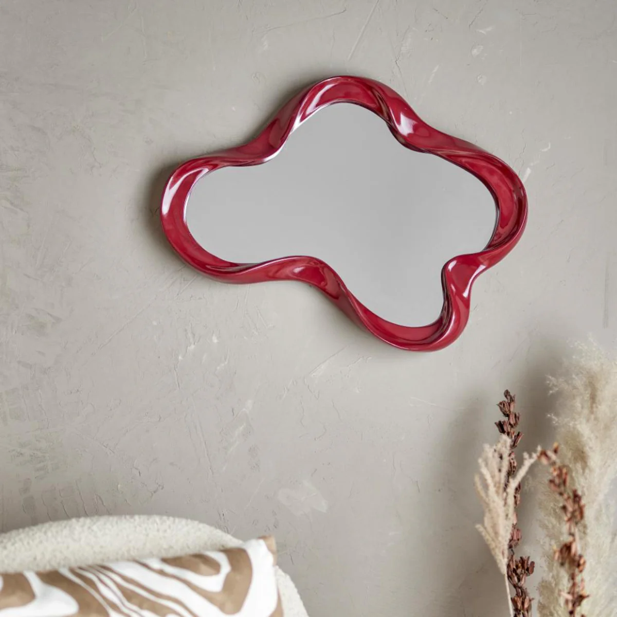 Miroir mural Violeta - Rouge - Image 4