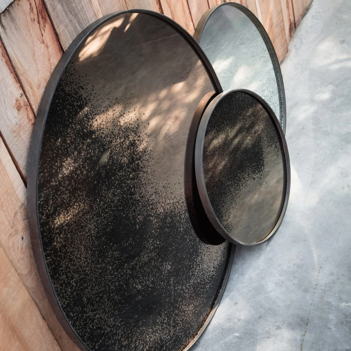 Miroir vieilli - Ø 92 cm - Image 6