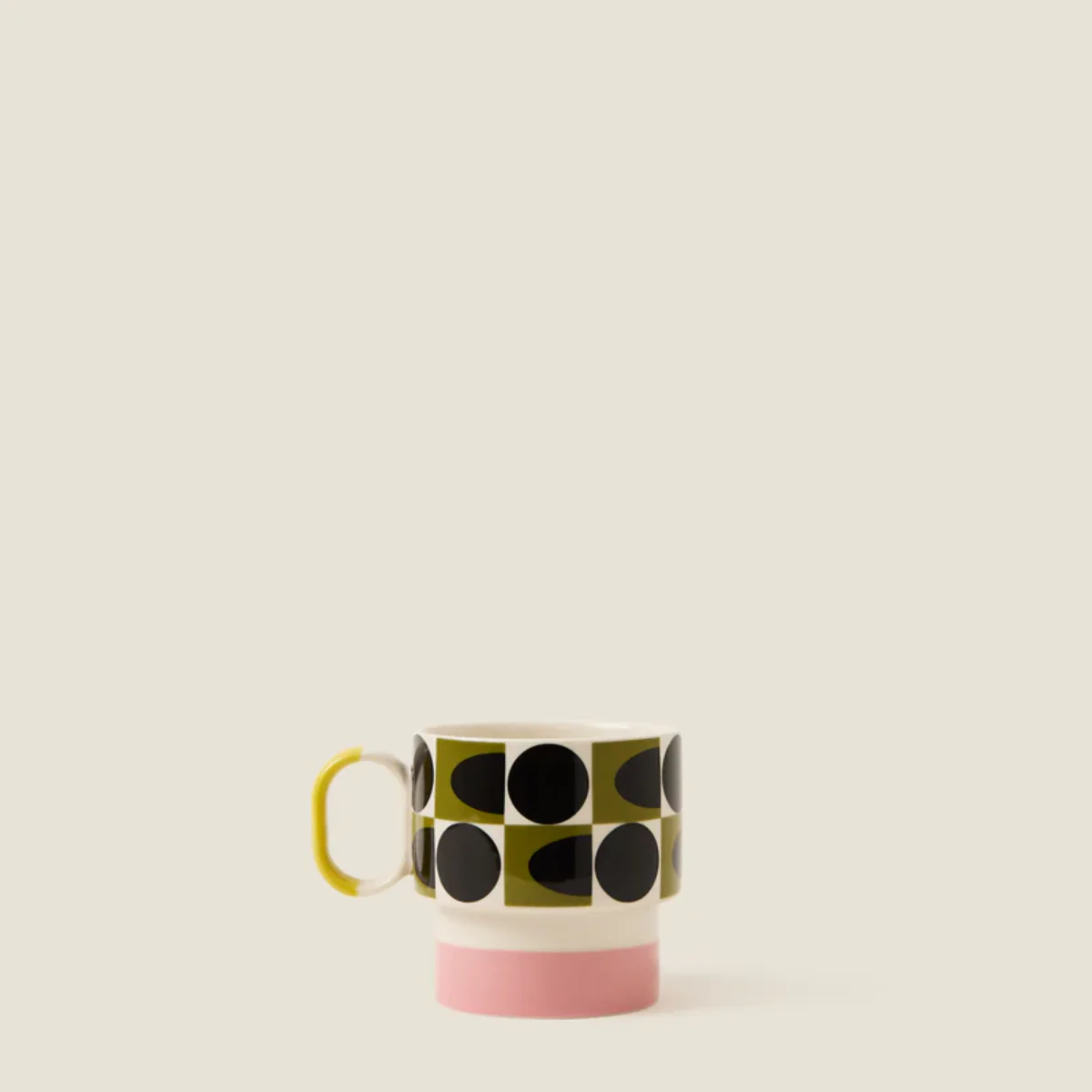 Mug Carré Ovale à pois Rose - Orla Kiely - Image 2