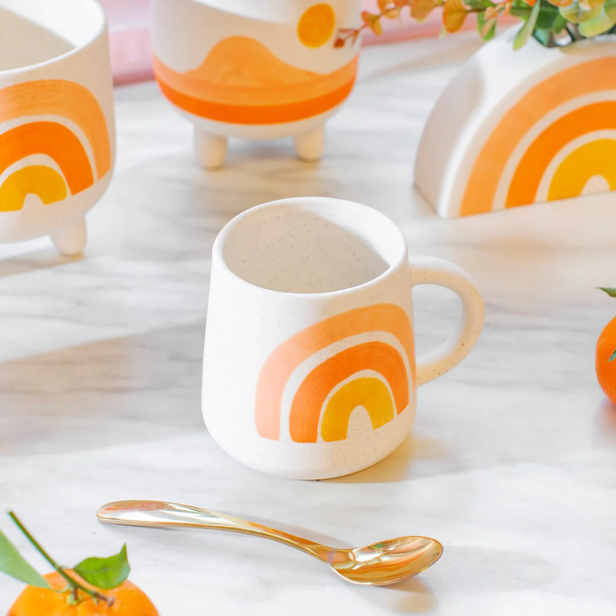 Mug Mojave Glaze Arc-en-ciel Orange - Image 2