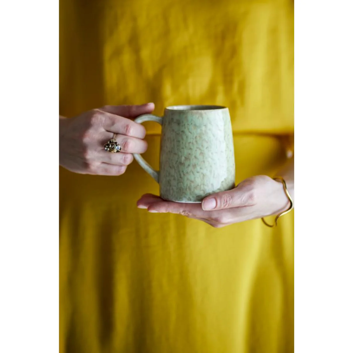 Mug Winnie Multicolore - Grès - Vert et Beige - Image 3