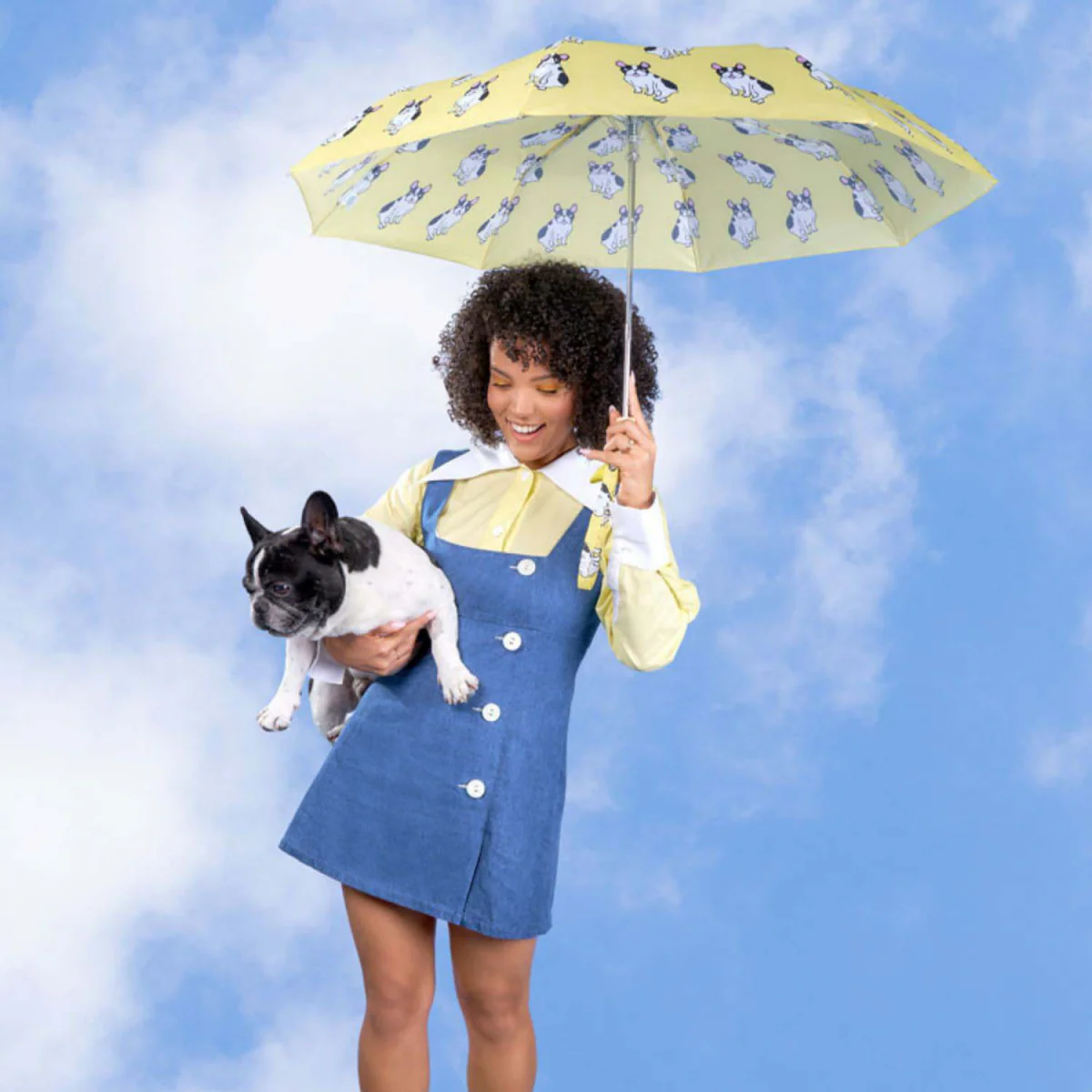 Parapluie à manche Tête de Canard - Bouledogue français - Coucou Suzette - Image 5