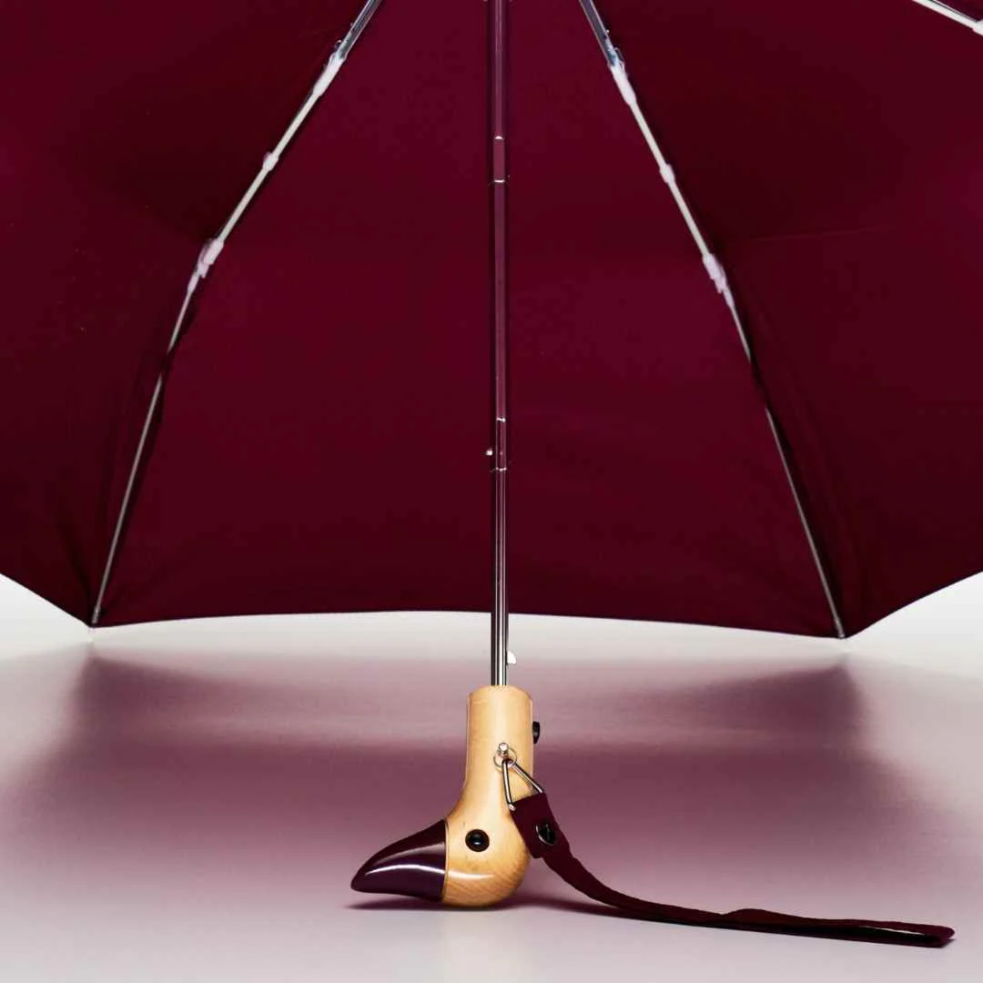 Parapluie à manche Tête de Canard - Cerise - Image 3