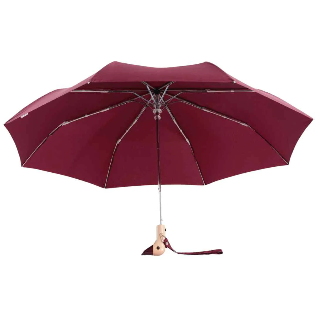 Parapluie à manche Tête de Canard - Cerise - Image 4