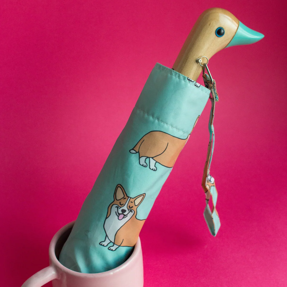 Parapluie à manche Tête de Canard - Corgi - Coucou Suzette - Image 3