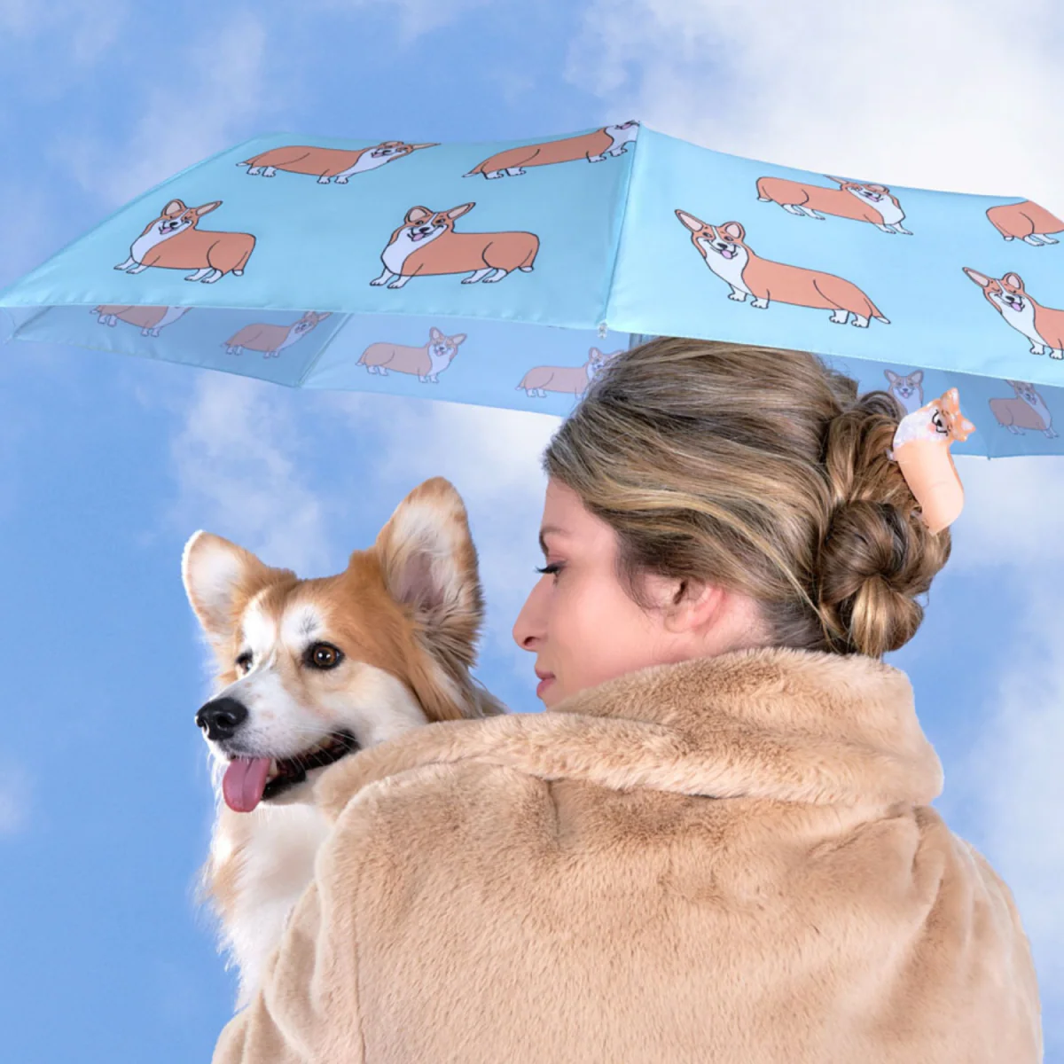 Parapluie à manche Tête de Canard - Corgi - Coucou Suzette - Image 7