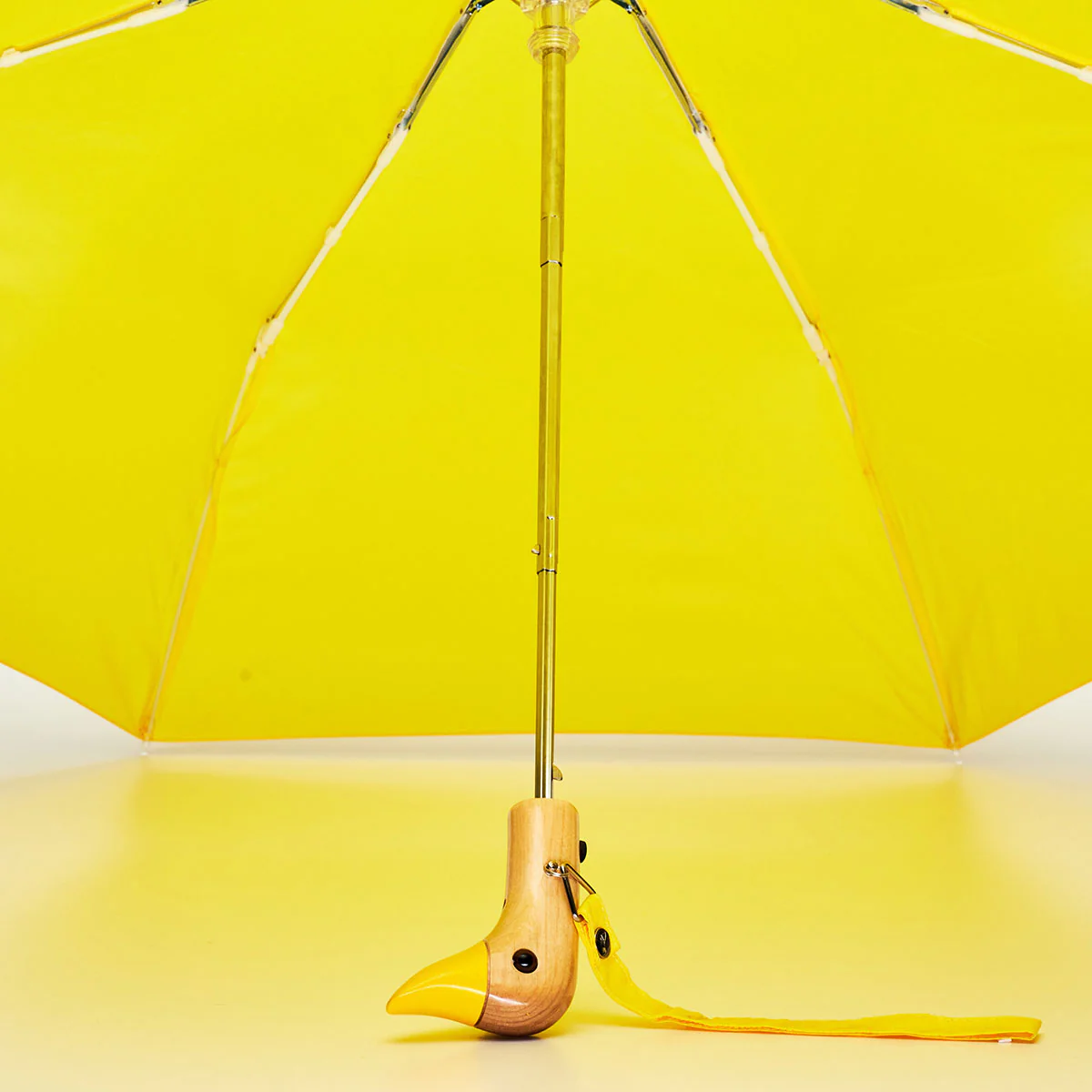 Parapluie à manche Tête de Canard - Jaune - Image 4