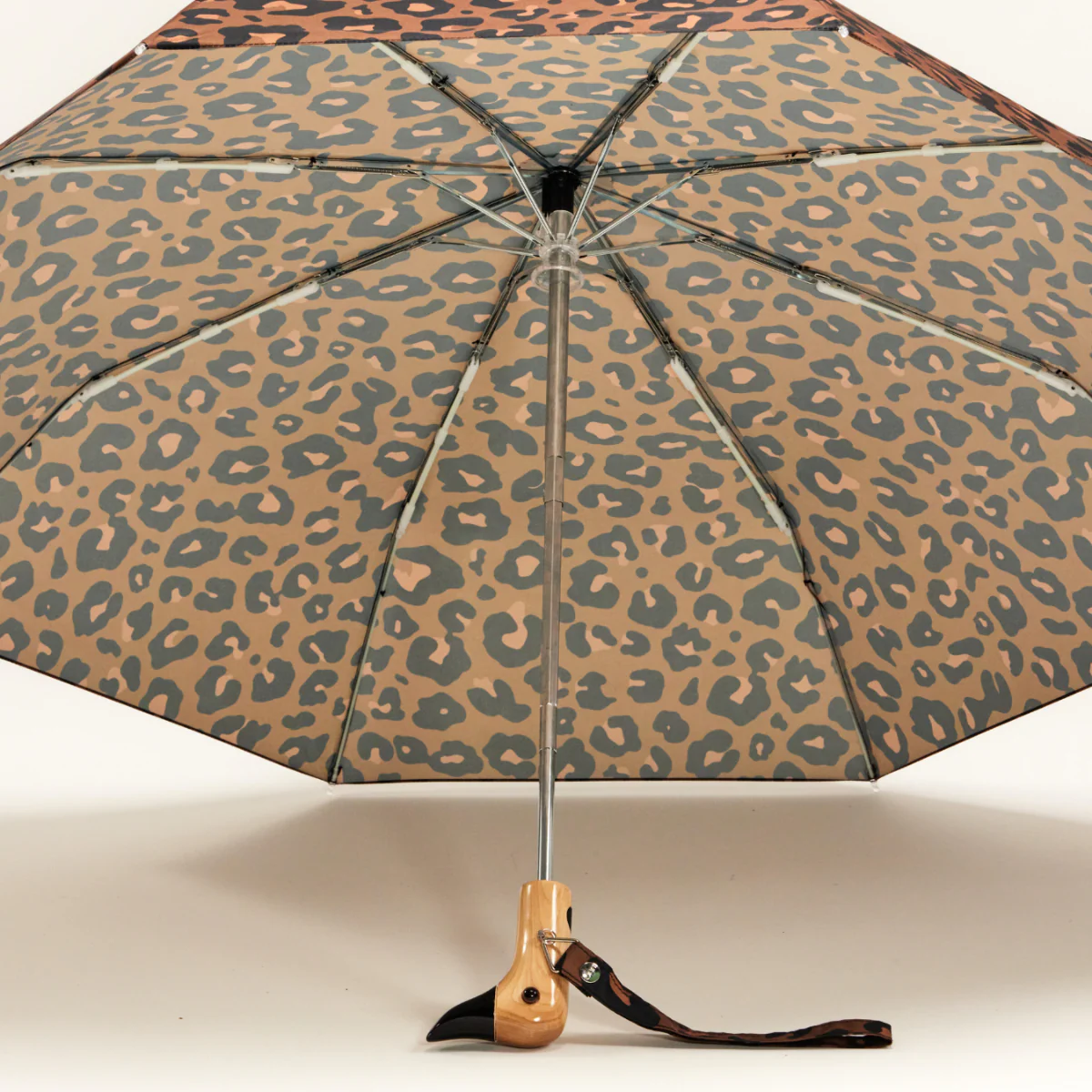 Parapluie à manche Tête de Canard - Léopard - Image 4