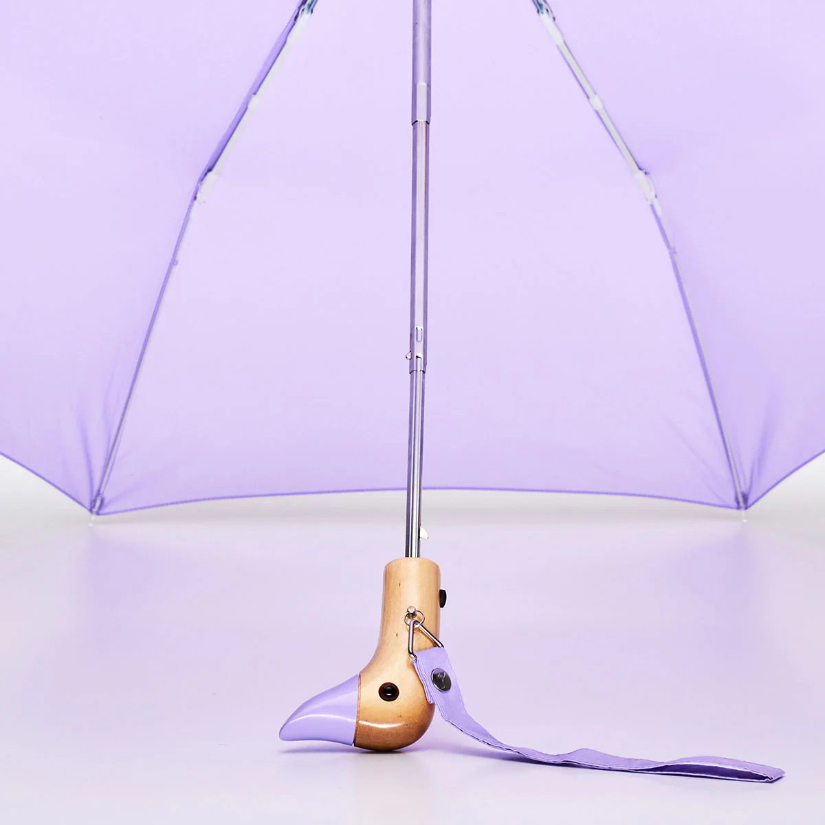 Parapluie à manche Tête de Canard - Lilas - Image 3