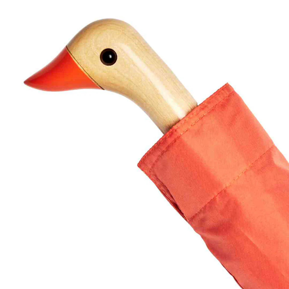 Parapluie à manche Tête de Canard - Orange Peach - Image 3