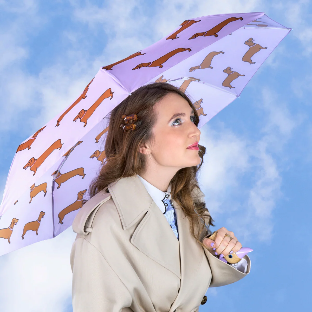 Parapluie à manche Tête de Canard - Teckel - Coucou Suzette - Image 4