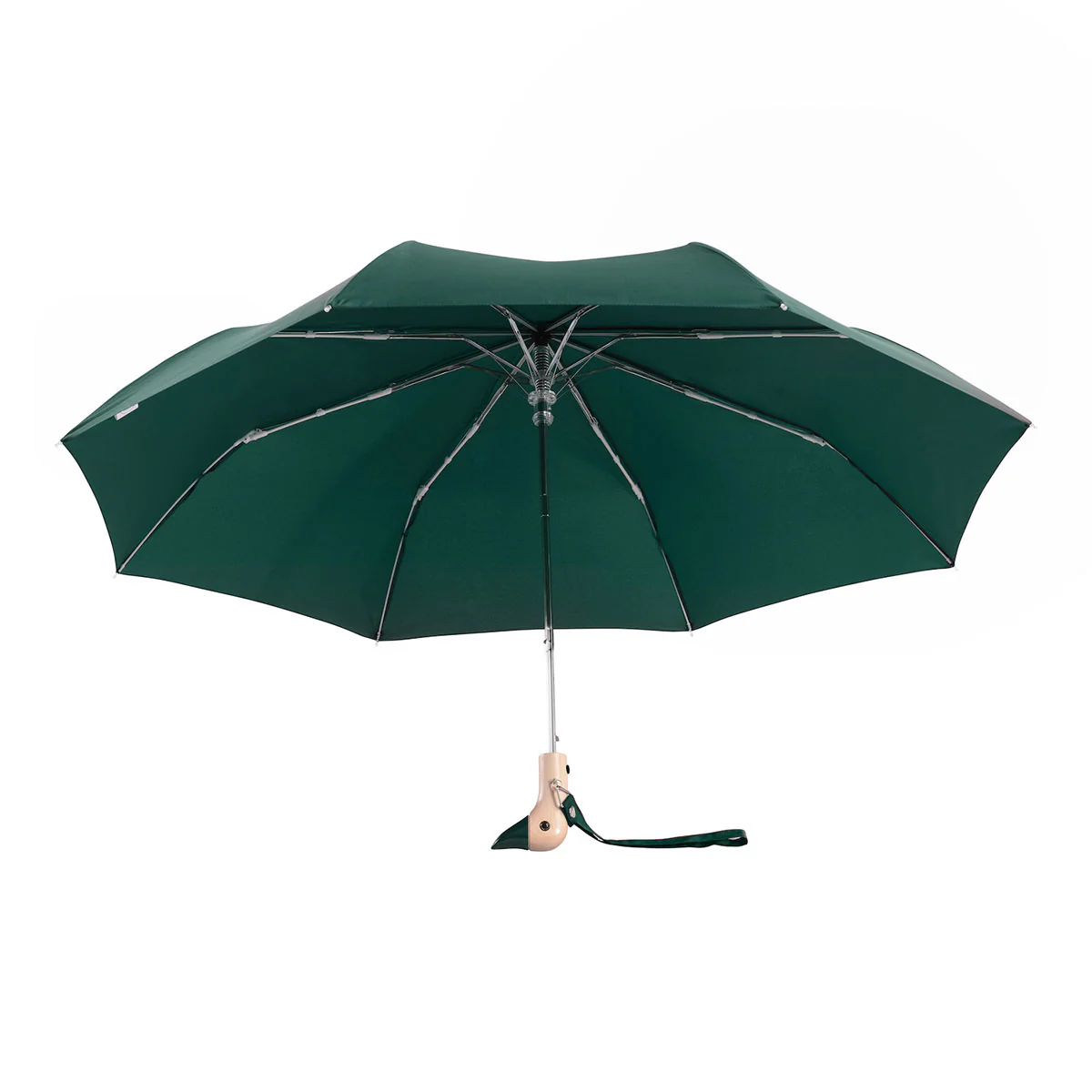 Parapluie à manche Tête de Canard - Vert forêt - Image 6