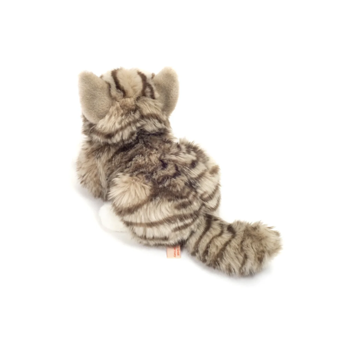 Peluche Chat Gris Rayé allongé - Image 5