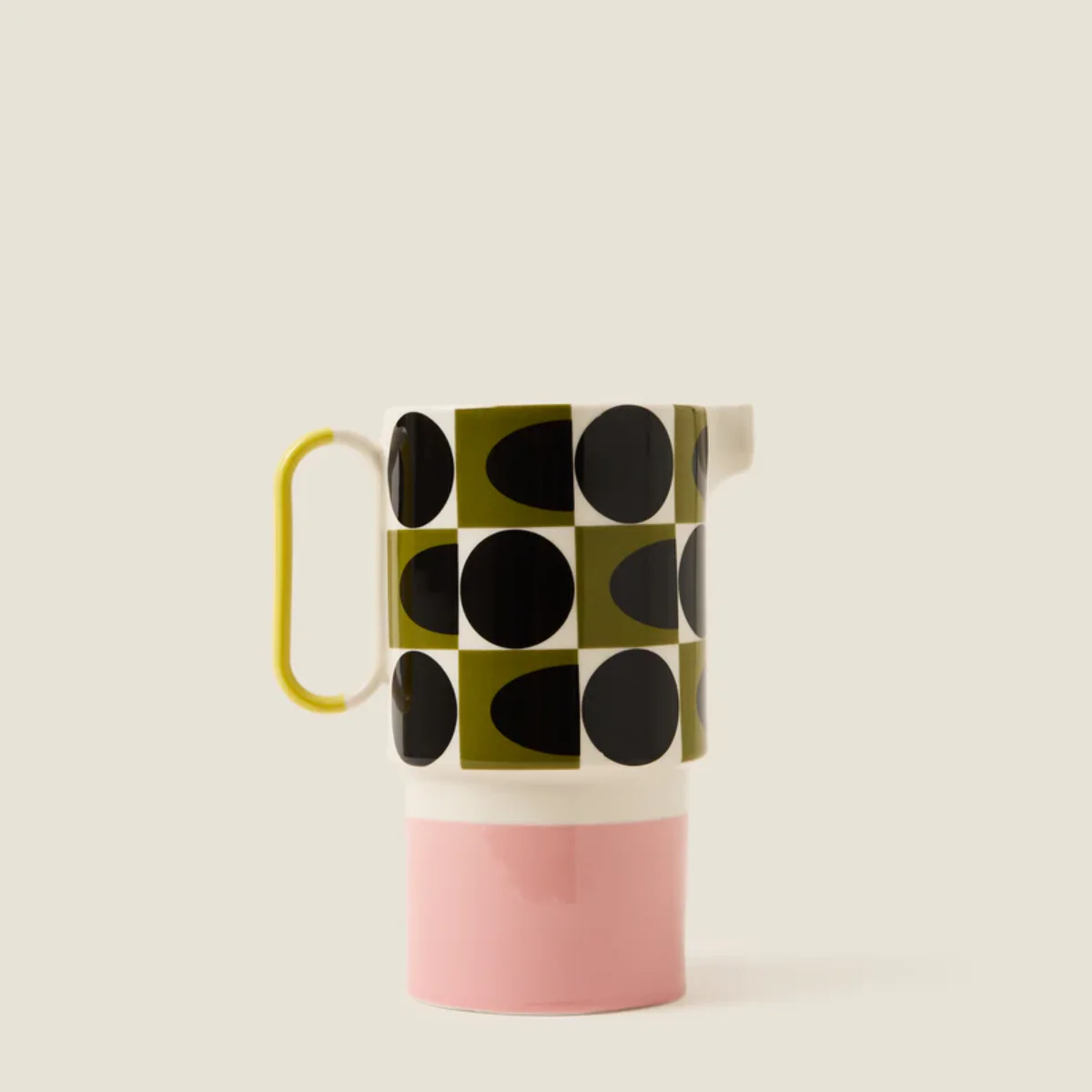 Pichet Carré Ovale à Pois Rose 1,5L - Orla Kiely - Image 2
