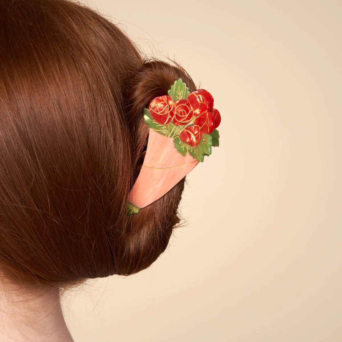 Pince à cheveux - Bouquet de Roses - Image 2