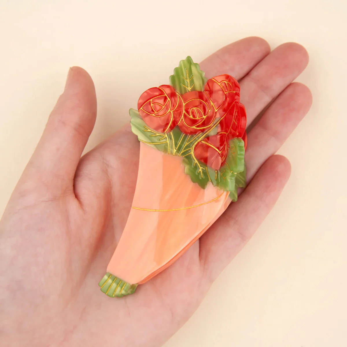 Pince à cheveux - Bouquet de Roses - Image 7