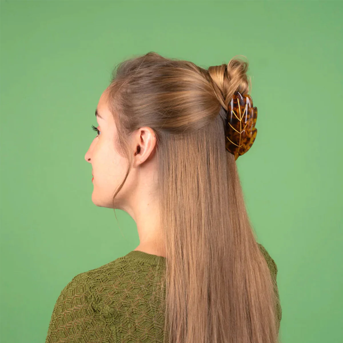 Pince à cheveux Feuille - Image 4
