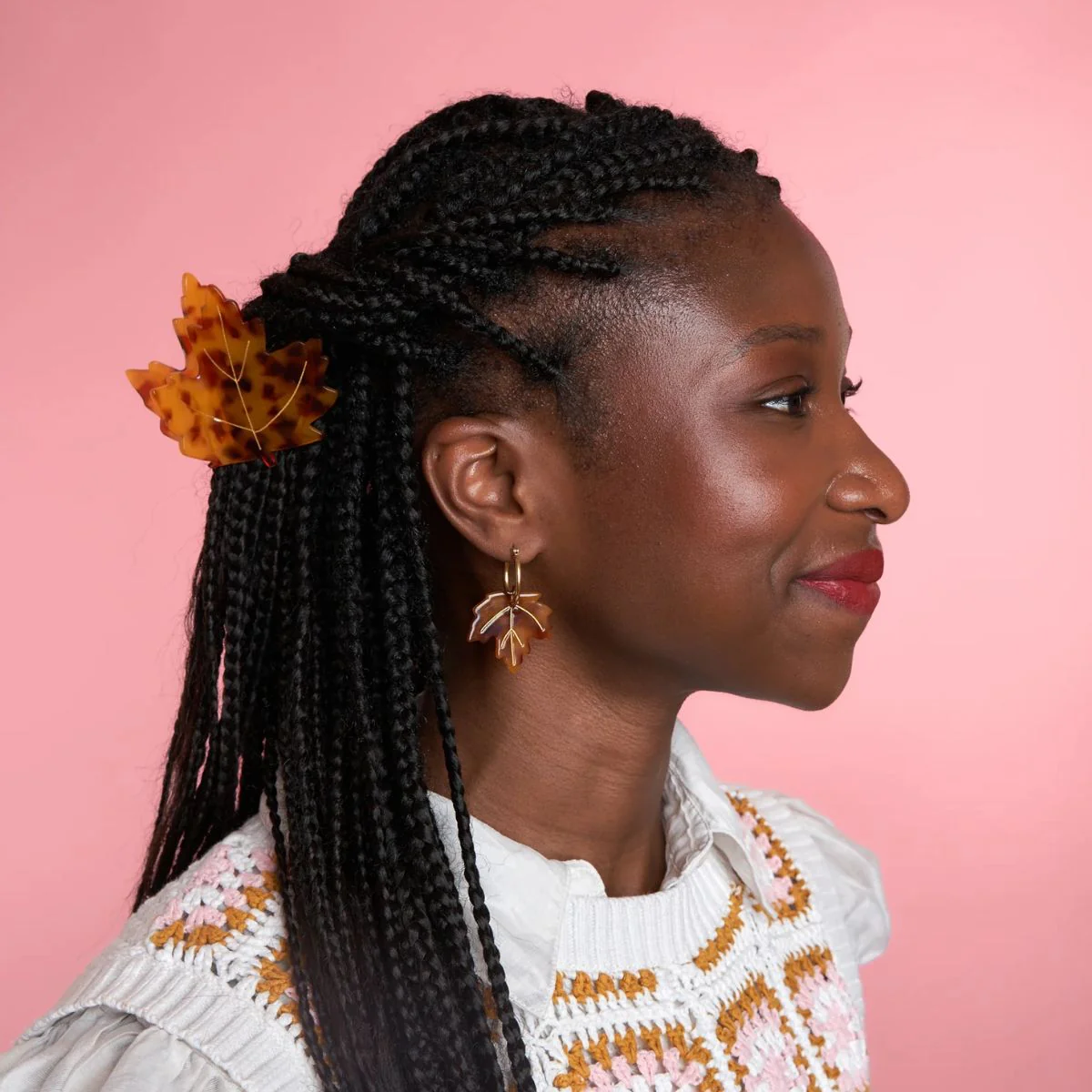 Pince à cheveux Feuille d'érable - Image 6