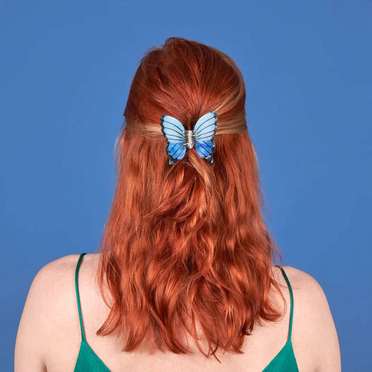 Pince à Cheveux Papillon - Bleu - Image 5
