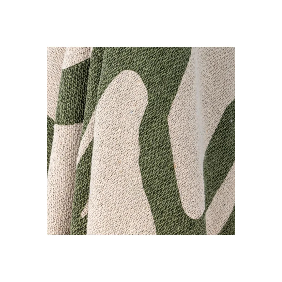 Plaid Dalmine Vert Coton recyclé - Image 2