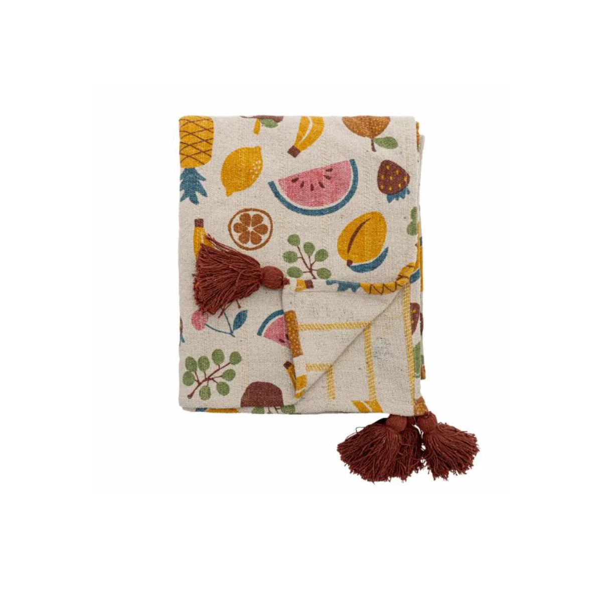 Plaid Fruitta Coton recyclé - Multicolore