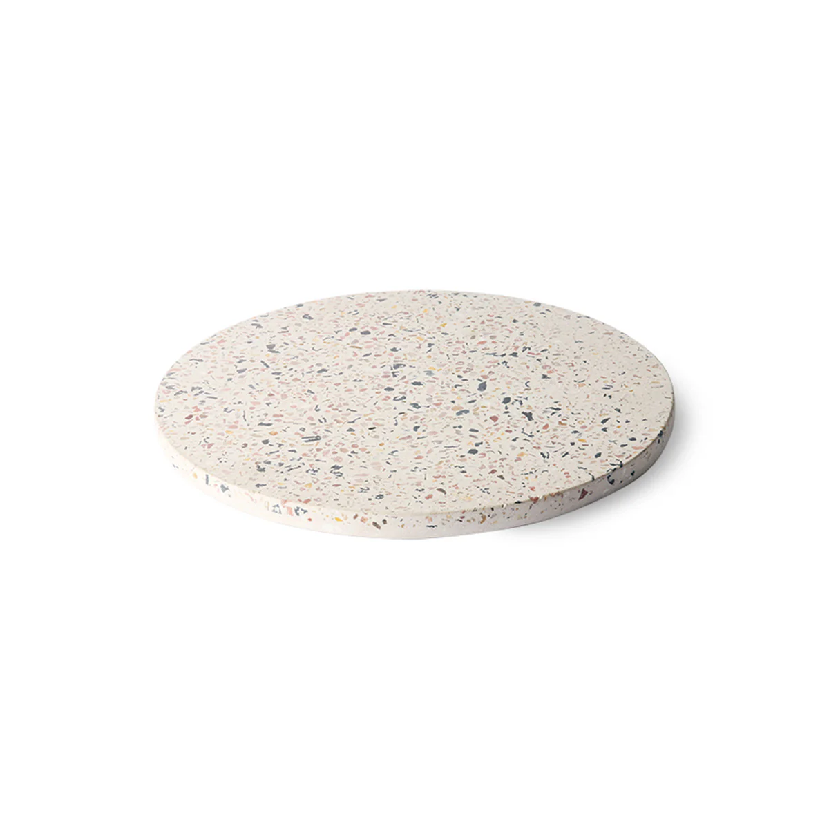 Plateau rond en béton - Terrazzo